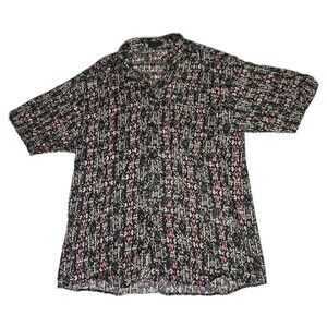 Vintage Bon Homme Shirt Men's Medium (M) Abstract Geometric 80s Made US